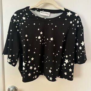 Masongrey LA cropped stars t-shirt